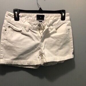 Gap white denim distressed shorts size 2